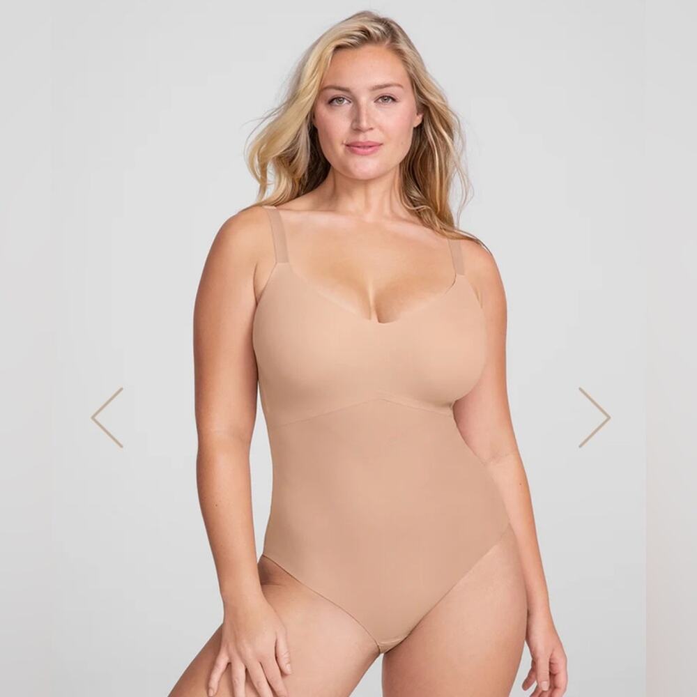 Honeylove Cami Bodysuit Women's 3X | Beige Sand | Wireless Shapewear | NWT